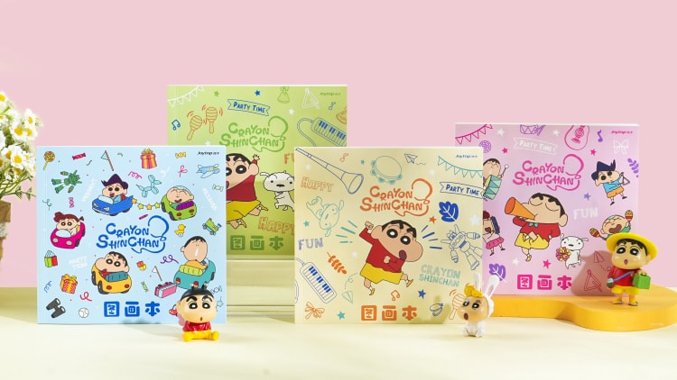 JT-102001 Crayon Shin-chan Drawing book  快乐小新-方形图画本