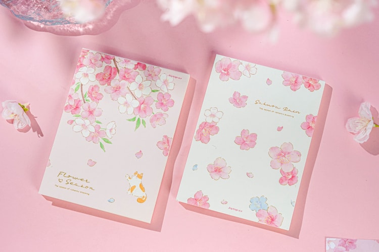 Sakura blank inner Notepad JT-101708  云樱-草稿本A6/A5（空白内页）