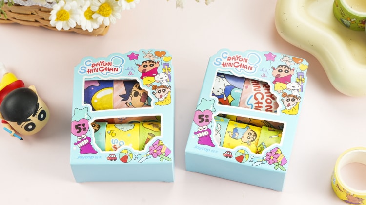 JT-101745 Crayon Shin-chan Washi tape 快乐小新-纸胶带(5卷装)