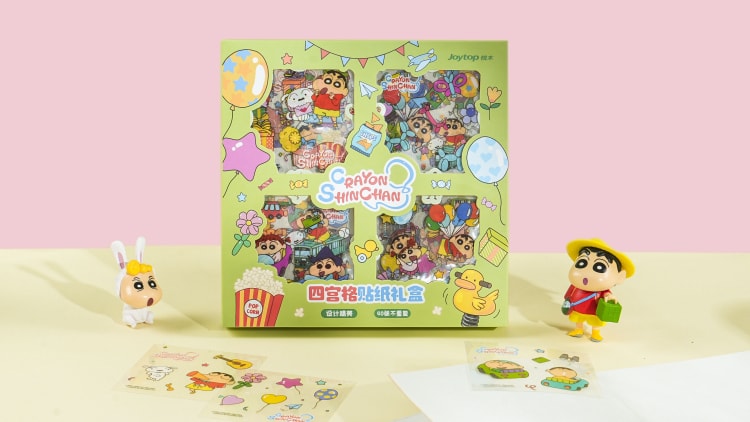 JT-101735 Crayon Shin-chan Sticker set 快乐小新-四宫格贴纸礼盒