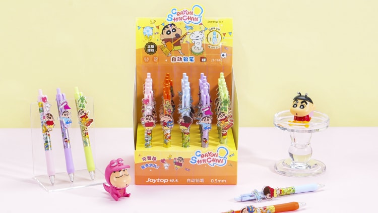 JT-744-1 Crayon Shin-chan Pencil 快乐小新-快乐推推铅笔插盒装