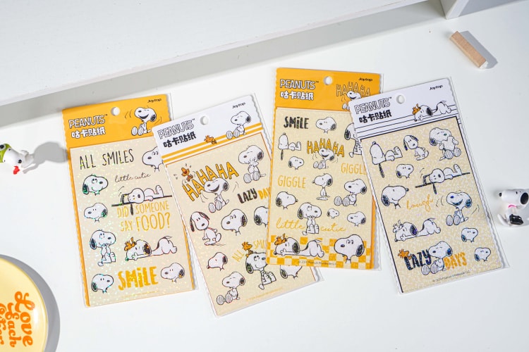 Snoopy Guka Sticker JT-101257 线条生活-大容量笔袋