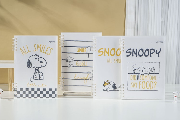Snoopy Softcover PP loose leaf notebook Line Inner JT-101365 线条生活-软面PP活页本A5（横线内页）