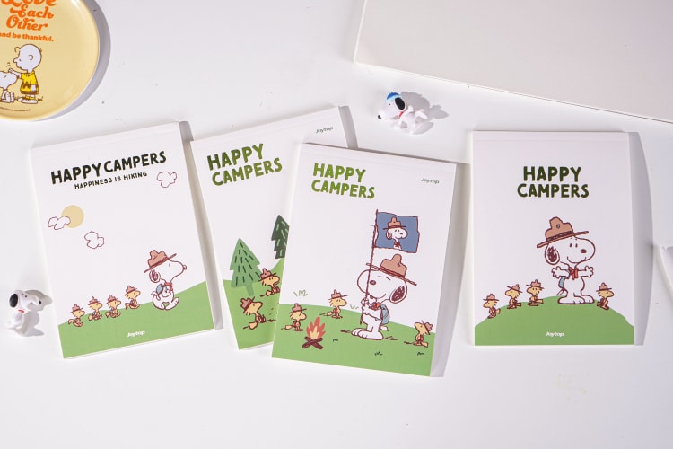 Snoopy camping collection A5 Draft Notebook blank Inner JT-101337 野营日记-草稿本A5（空白内页）