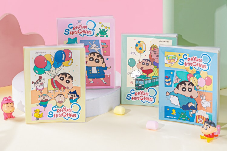 JT-101730 Crayon Shin-chan Rubber sleeve notebook B5 line inner 快乐小新-胶套本A5（横线内页）