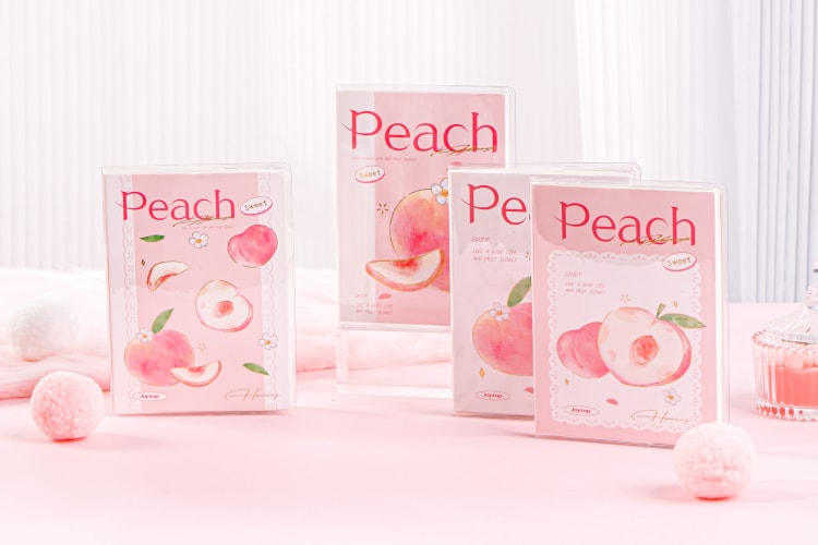 JT-101766 sweet peach rubber sleeve notebook 蜜桃集-胶套本A6
