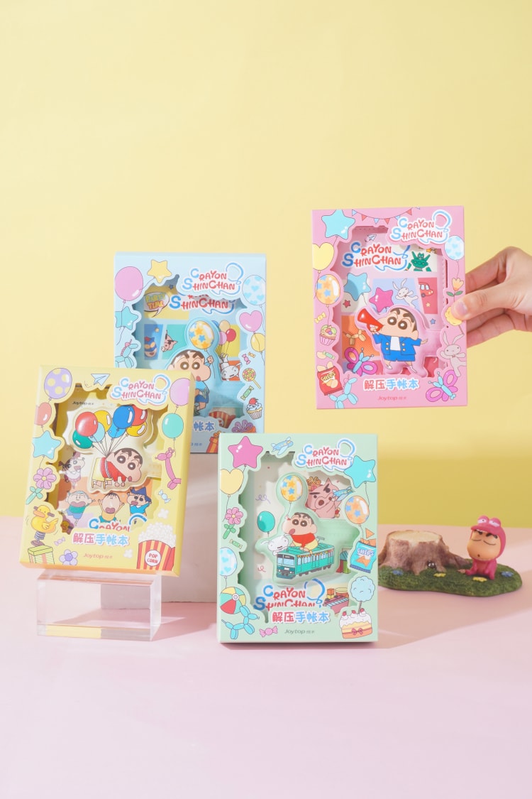 JT-101734 Crayon Shin-chan PU notebook A6 color inner 快乐小新-解压磁扣本A6（彩色内页）