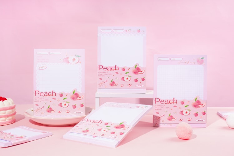 JT-101965/JT-101966  Sweet Peach Notepad A5/A6 color Inner 蜜桃集-拍纸本A5/A6(彩色内页)