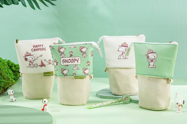 Snoopy Pen bag JT-101218 野营日记-伸缩笔袋