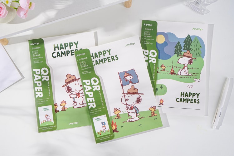 Snoopy Glue Notebook line inner B5  JT-101324 野营日记-无线胶装本B5（横线内页）
