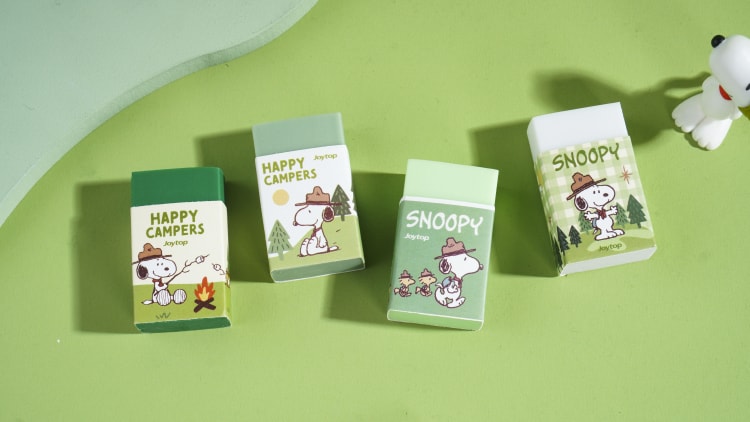 Snoopy eraser JT-101381 野营日记-橡皮擦