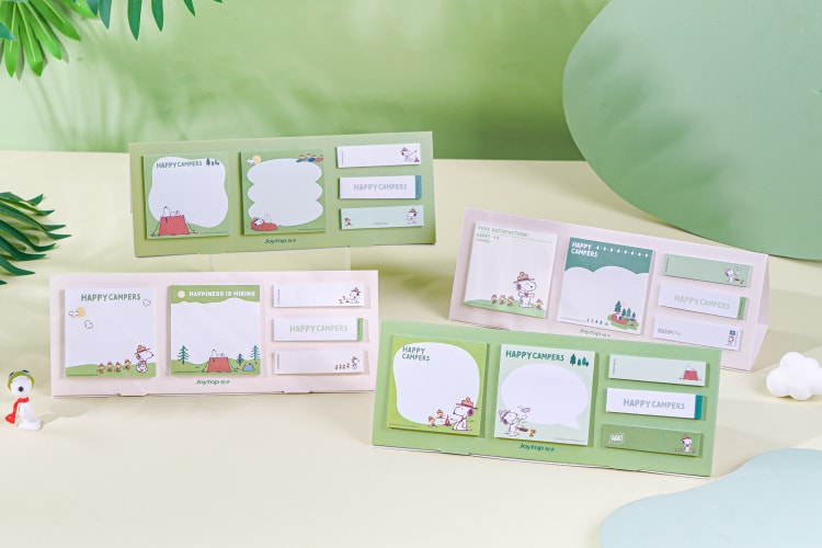Snoopy sticky note set JT-101366 野营日记-多功能台式便签