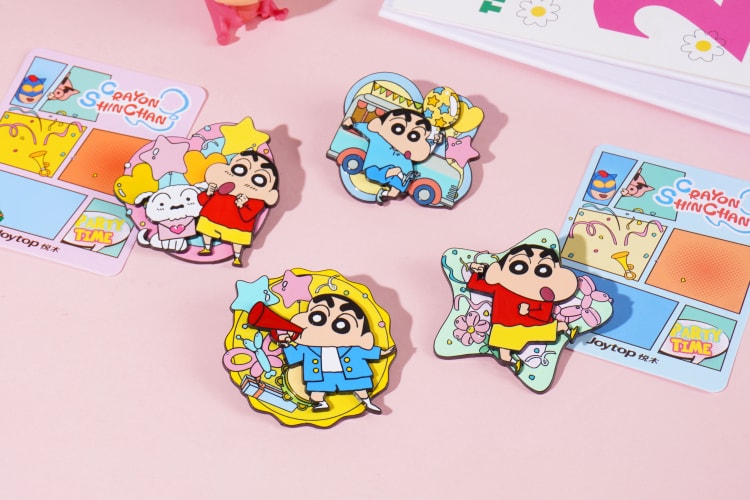 JT-102078 Crayon Shin-chan Beach Collection -Badge  小新沙滩系列-徽章拆拆乐