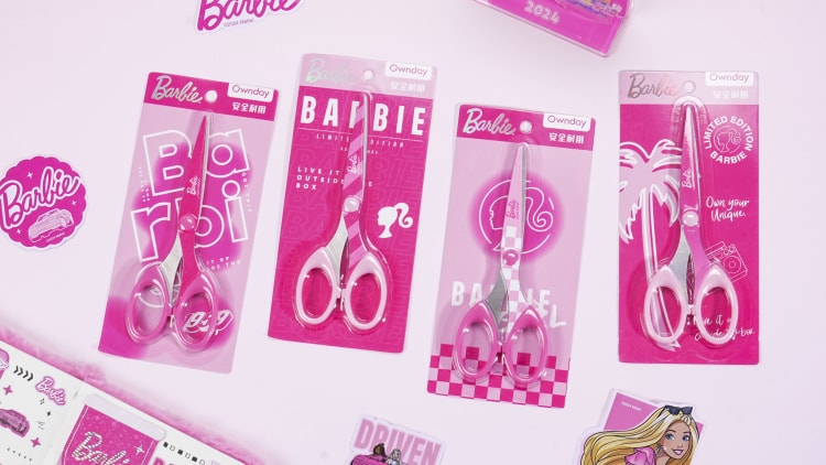 OD-500656 Hi Barbie-Print  scissors 嗨！芭比-印花剪刀