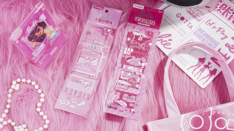 OD-500670 Hi Barbie-Bubble sticker 嗨！芭比-泡泡边框贴