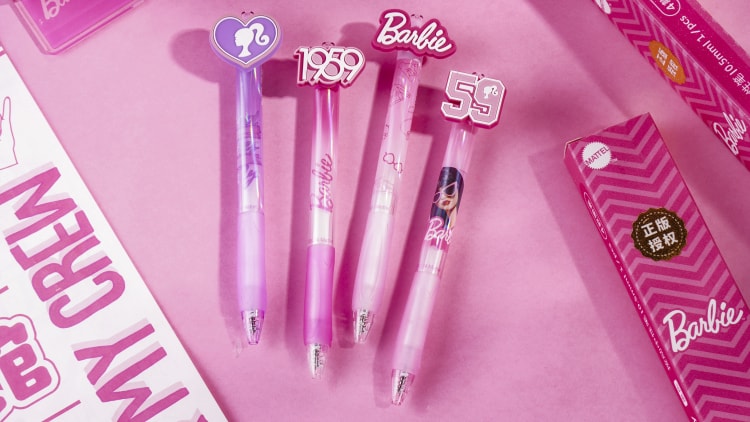 OD-500600-2 Hi Barbie-Pen（surprise box-packed)芭比大容量贴片笔惊喜盒款