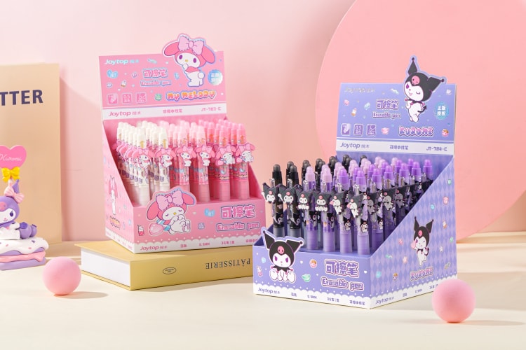 JT-783-C Marshmallow-Melody erasable pen棉花软糖-美乐蒂贴片可擦笔（盒装）